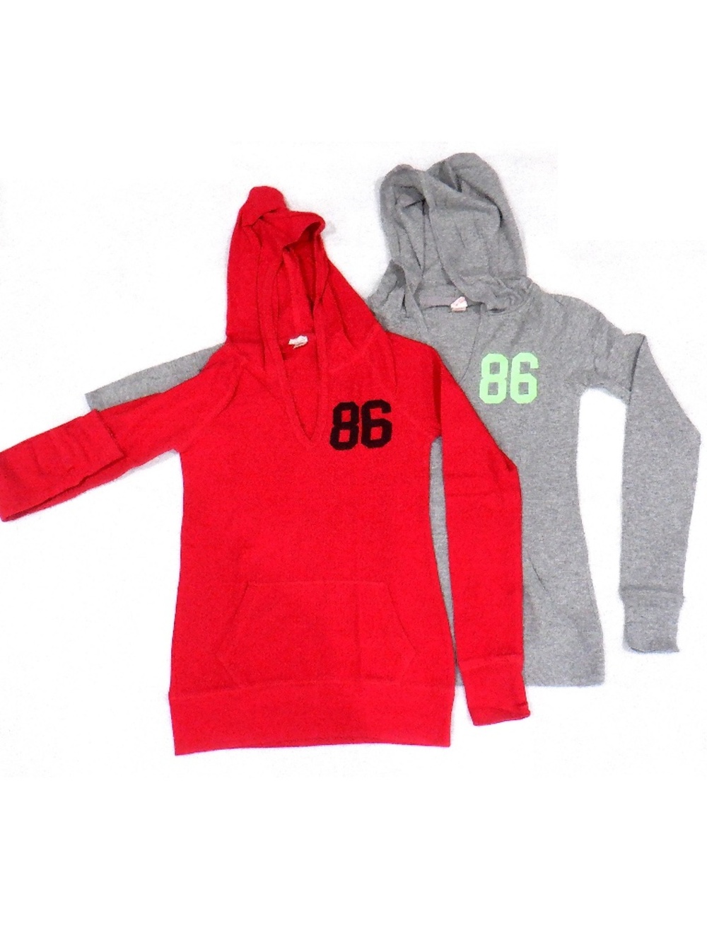 PINK Victoria's Secret Thermal Hooded Long Sleeve Shirts